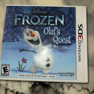 Nintendo 3DS Frozen Olaf's Quest Game - Blue and White